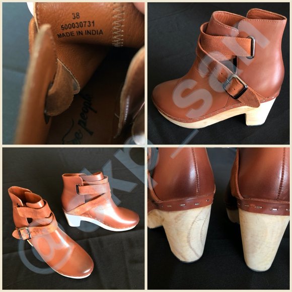 Free People Bungalow Clog Boots Sz EU 38 - Picture 6 of 16